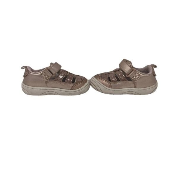 Stride Rite Devany Rose Gold Metallic Sneaker Girls Size 4 Stride Rite  Devany R - Picture 6 of 12